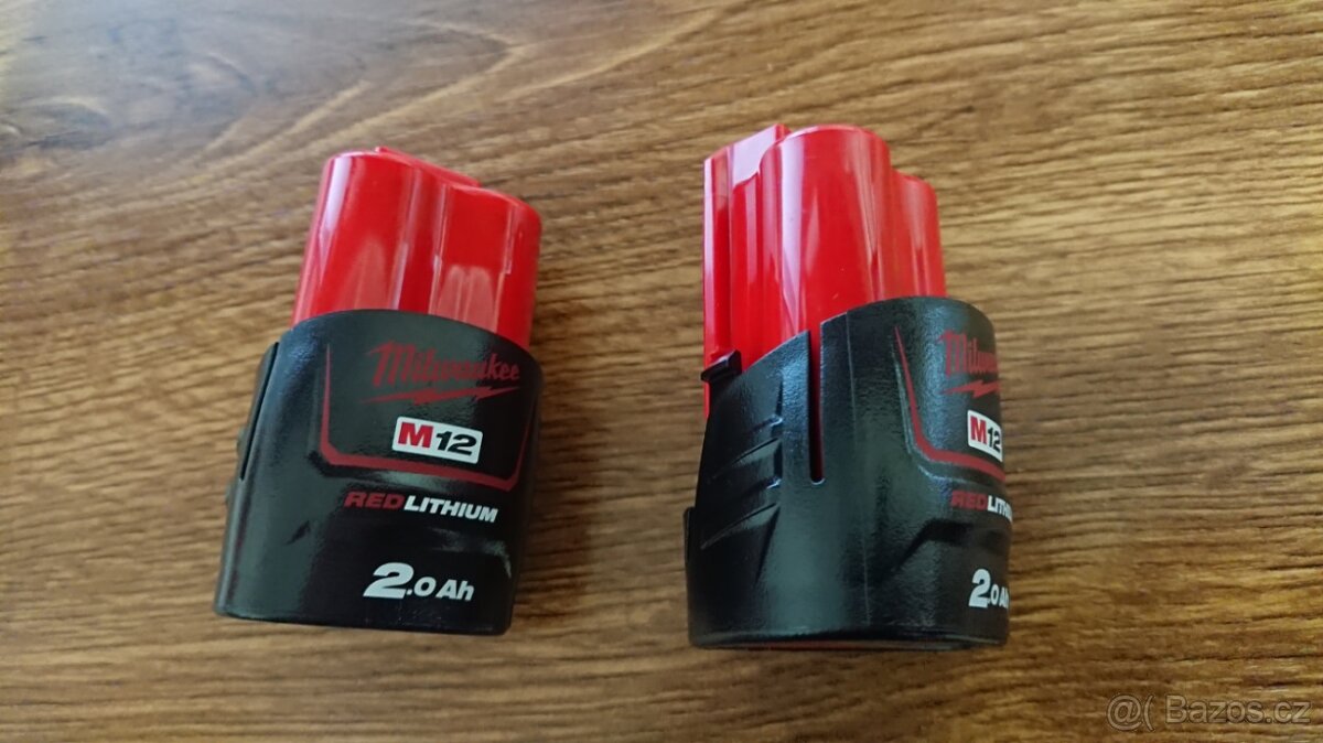 Nové baterie Milwaukee M12 2Ah