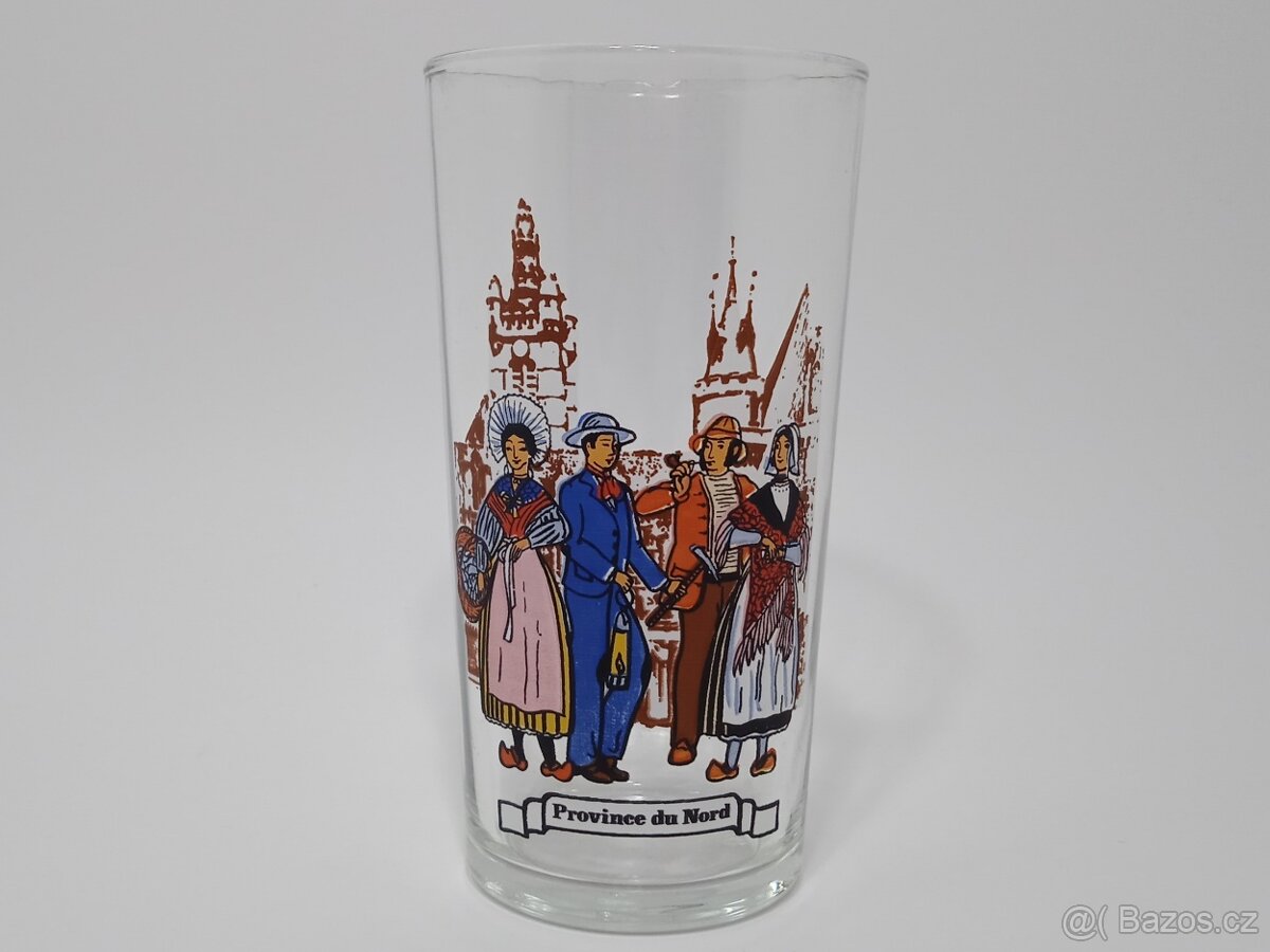 Province du Nord - Sklenice od francouzské retro hořčice