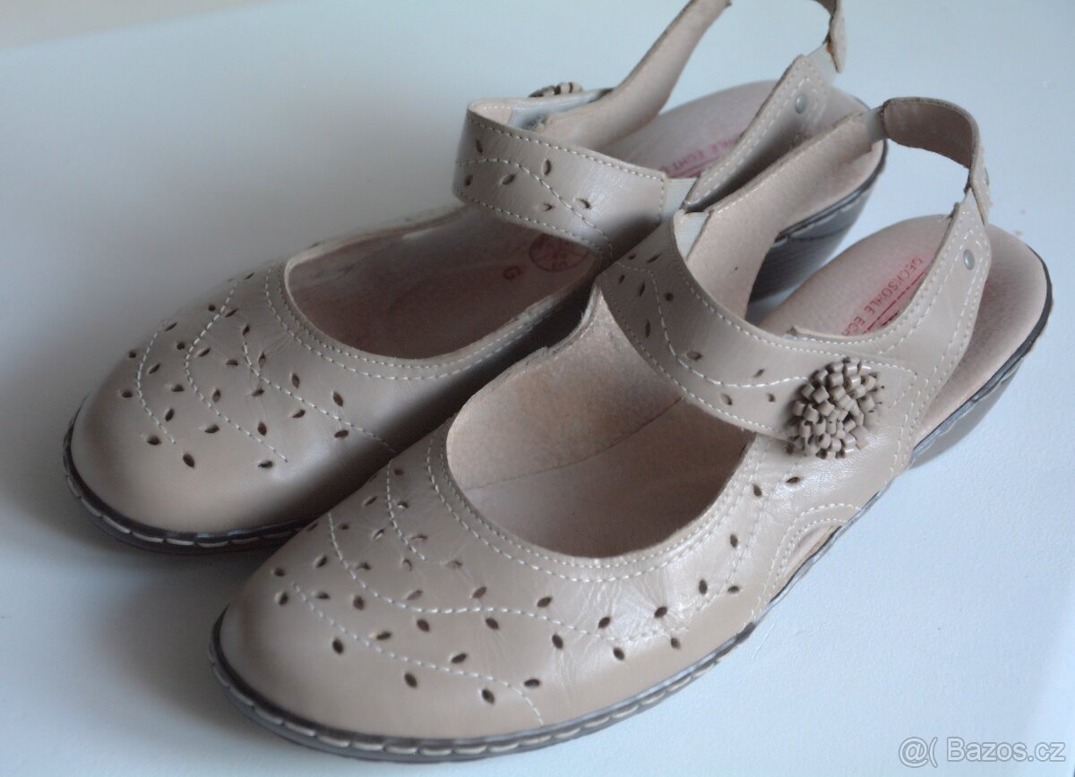 Kvalitní celokožená dámská zdravotní obuv - vel. 41