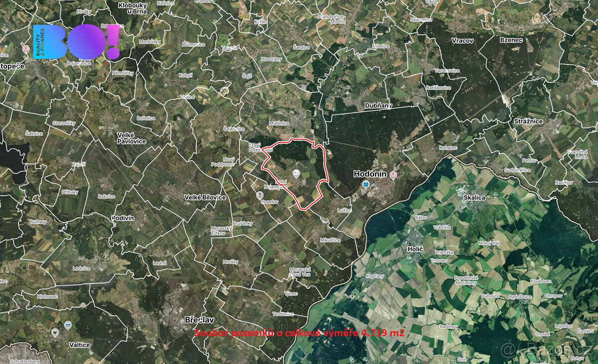 Prodej pole, 4719 m², Dolní Bojanovice