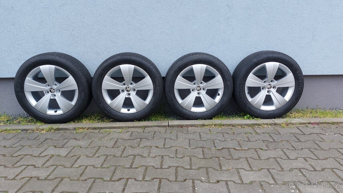 Alu kola 5x112 r17 originál Škoda Superb 3 Triton