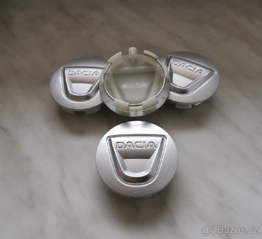 středové krytky Dacia 57mm stříbrné Duster Logan