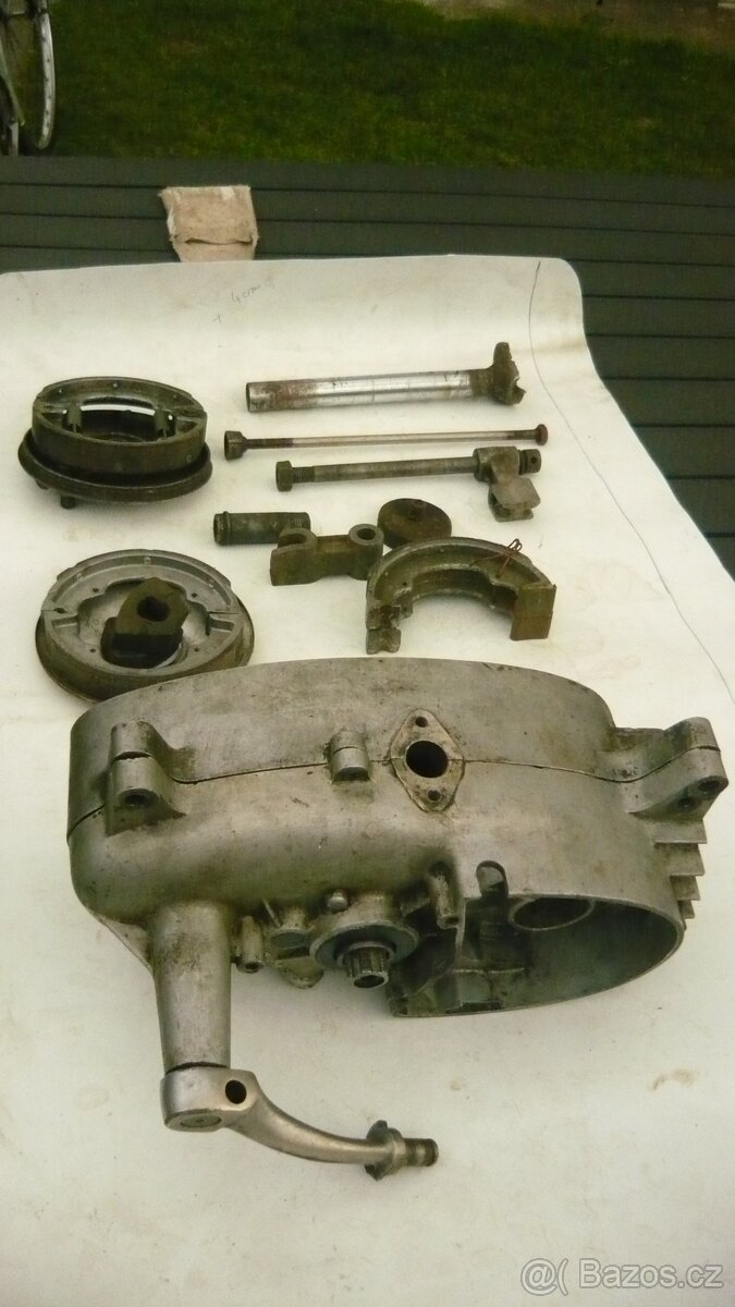 Díly jawa 555, bloky a brzdy