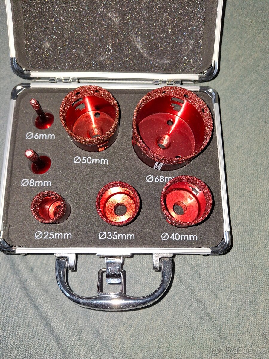 Sada diamantových vykružovacích korunek 6-68mm M14
