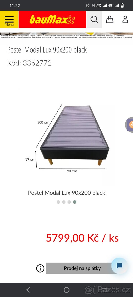 Postel uplne nova