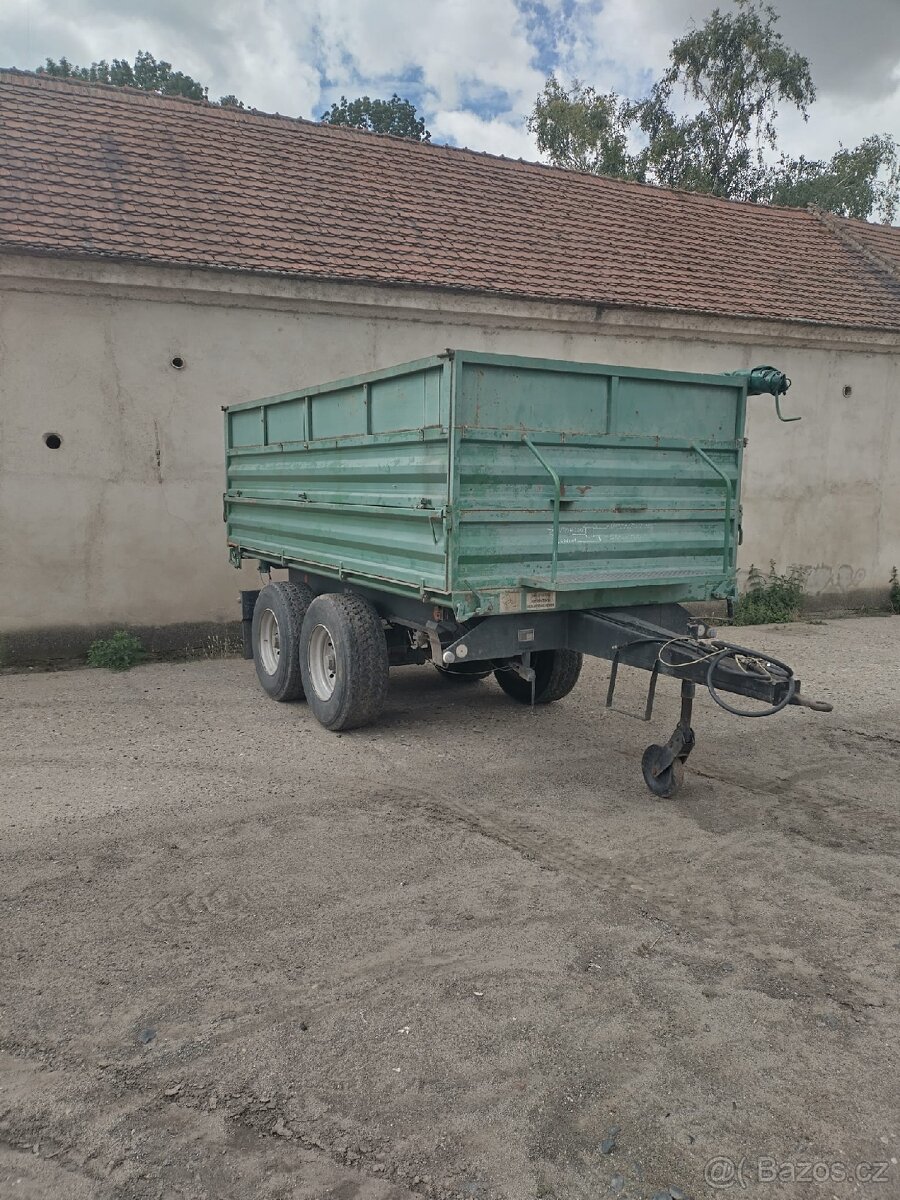 Traktorový návěs výrobce Kralovice 10t.