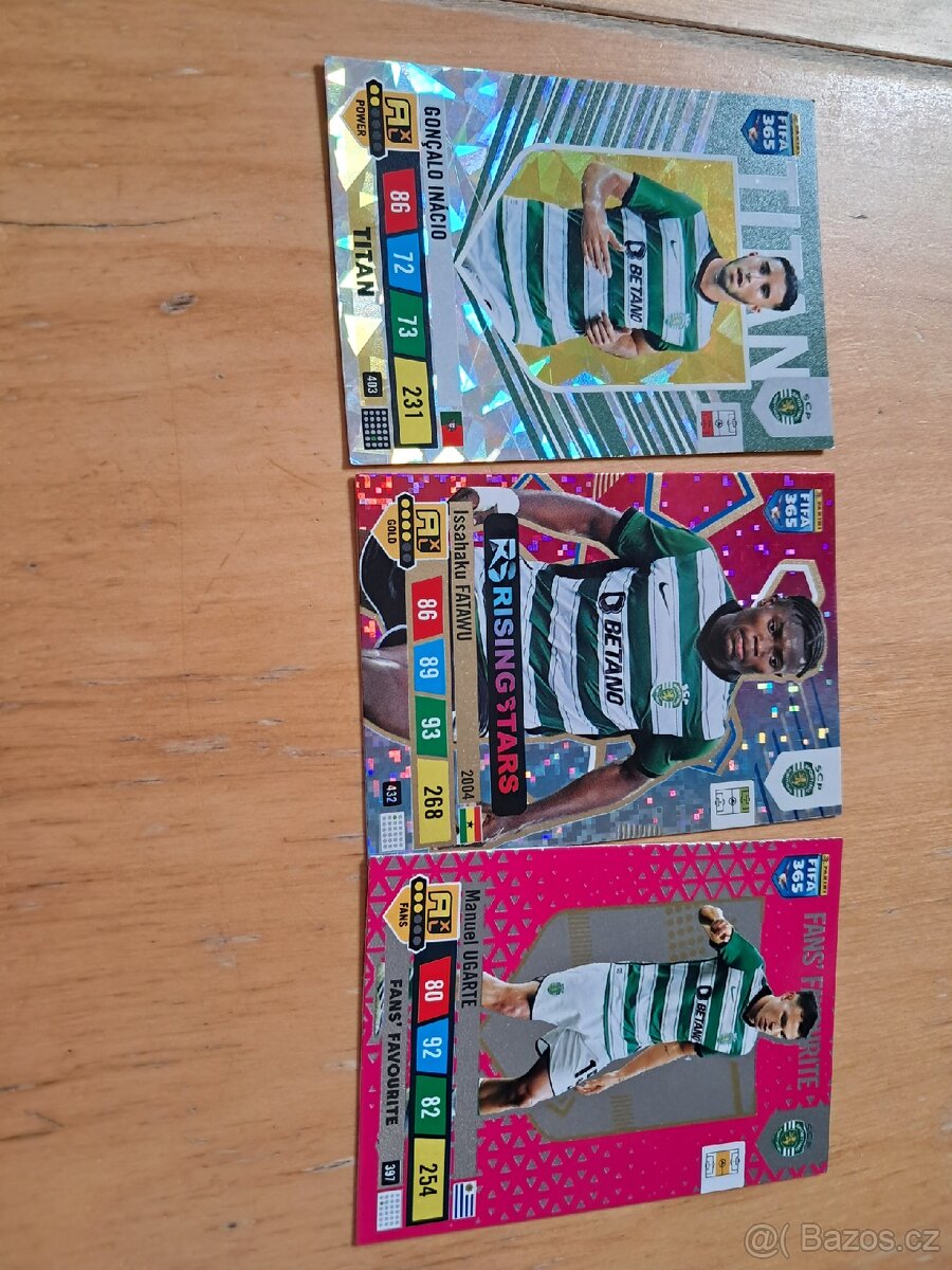 Set vzácných karet sporting Lisabon