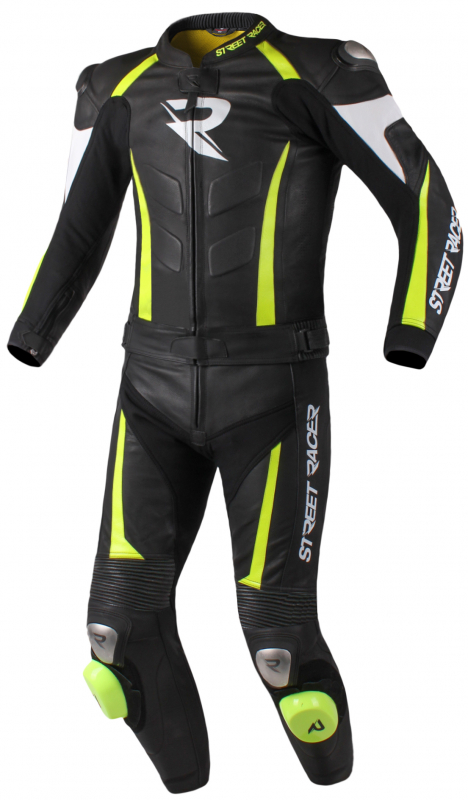 Pánská kombinéza Street Racer Fasttrack černo-bílo-fluo