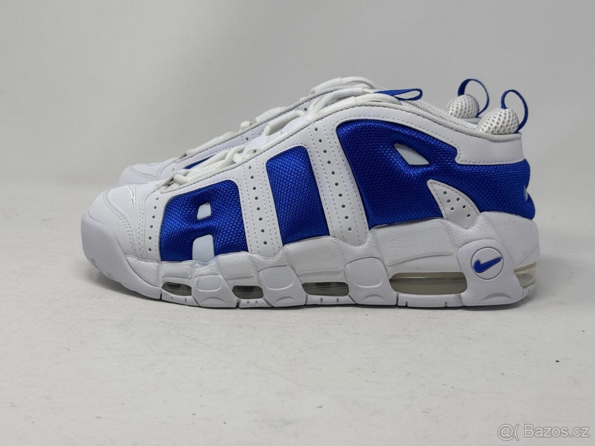 Nike Air More Uptempo Low White Hyper Royal vel.44/28cm