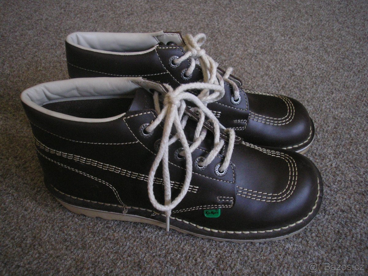 Kožené kotníčkové boty vel.40