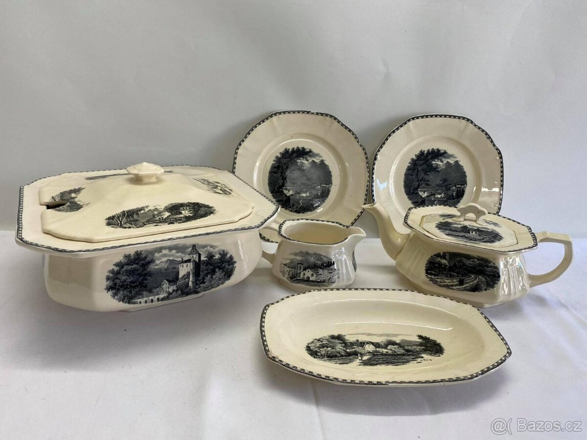 Holandský porcelán Societe Ceramique sada 6ks