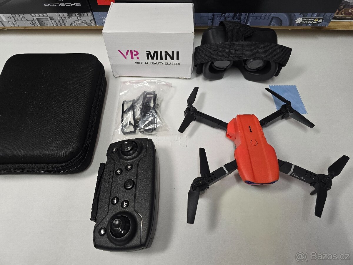 Dron Professinal dual kamera + box s příslušenstvím + VR