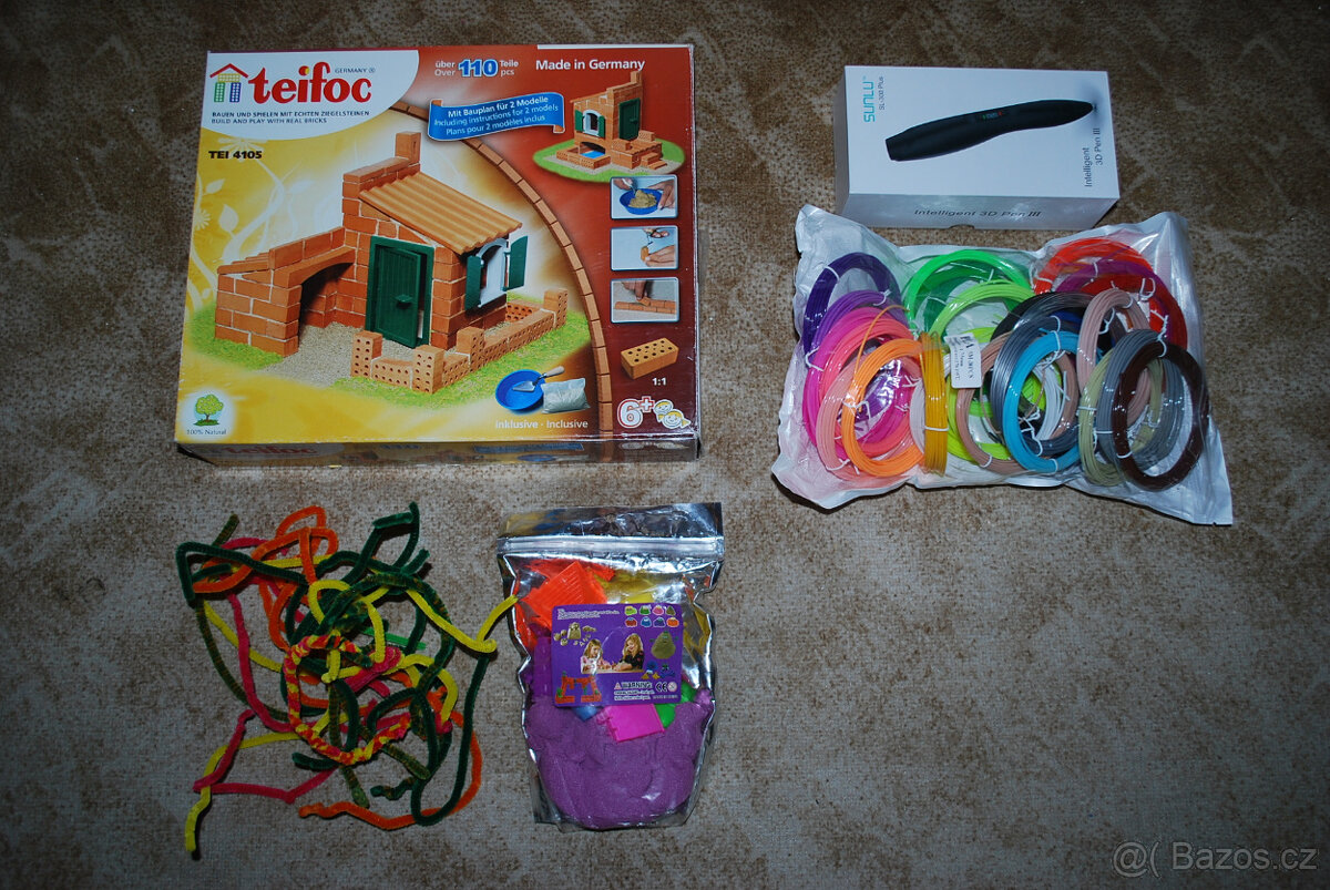 3D pero pro děti, písek na doma