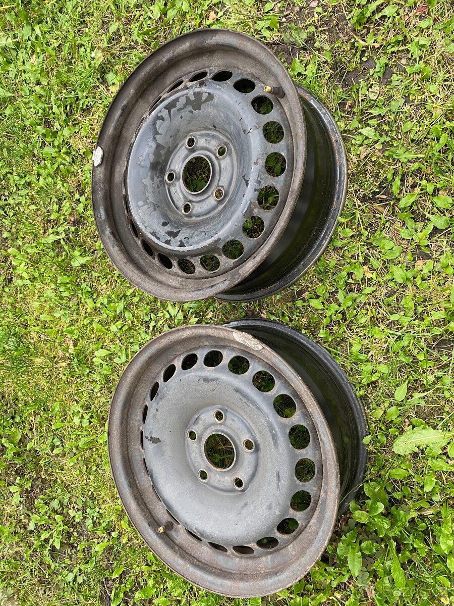 Plechové disky 5x112, 6Jx15H2 ET37 2 kusy