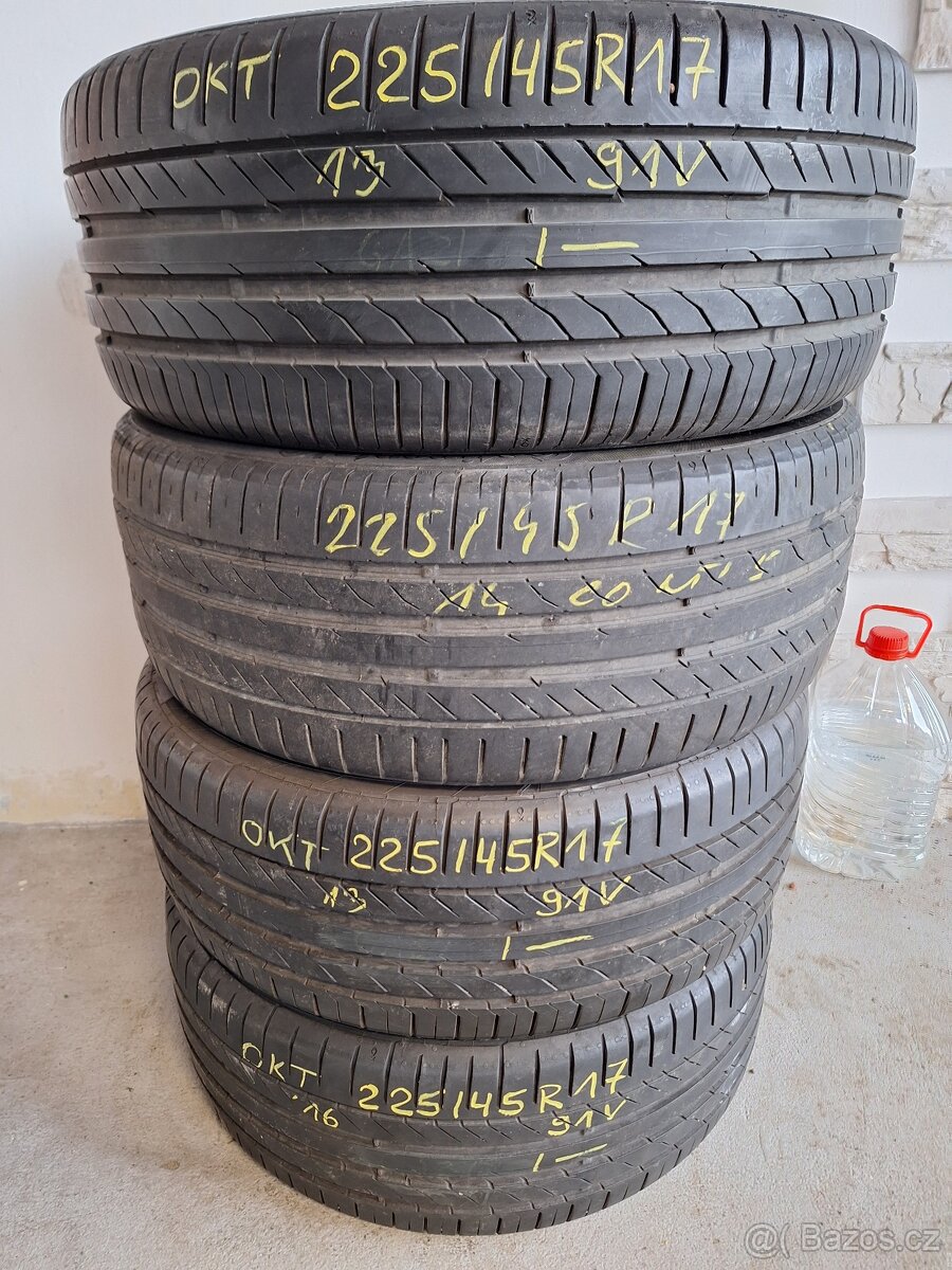 Prodám letní pneu 225/45/17 Continental