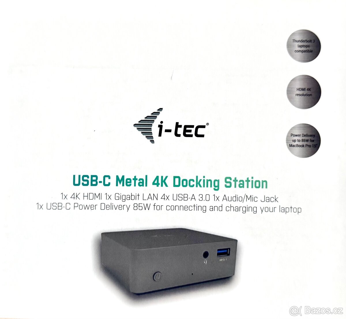USB-C Metal 4K Docking Station (sleva)