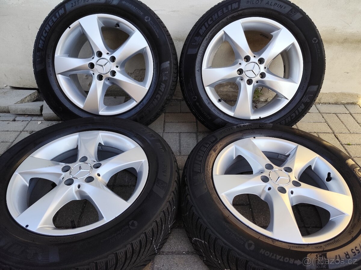 ALU 5x112 r17 MERCEDES + PNEU - PĚKNÁ SADA