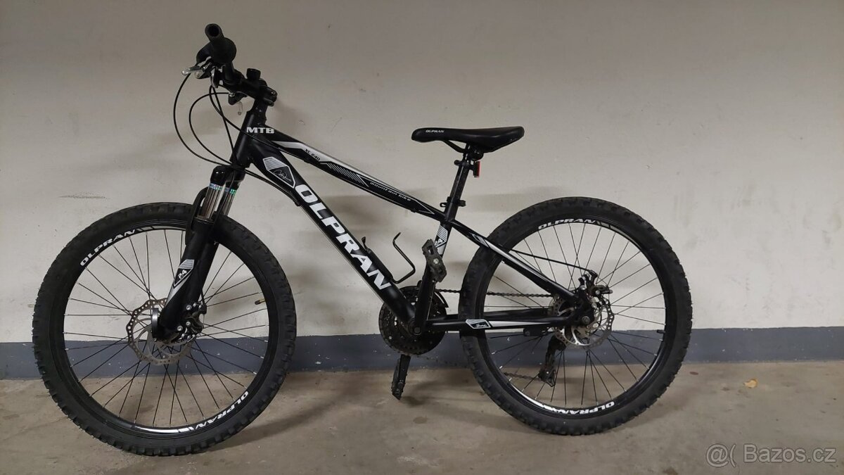 Dětské horské kolo OLPRAN XC 24" černá/bílá