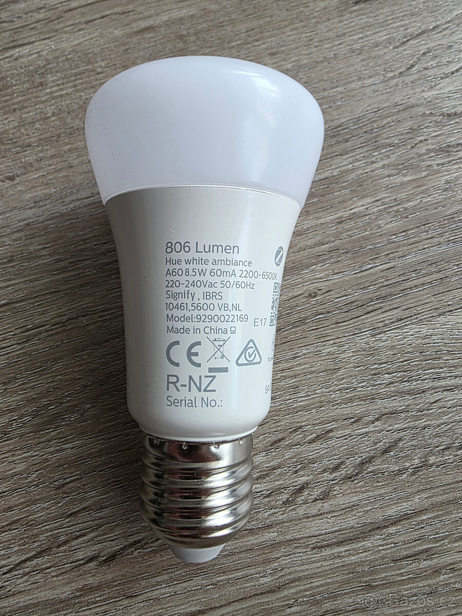 Chytrá žárovka Philips Hue Bluetooth, 8W, E27