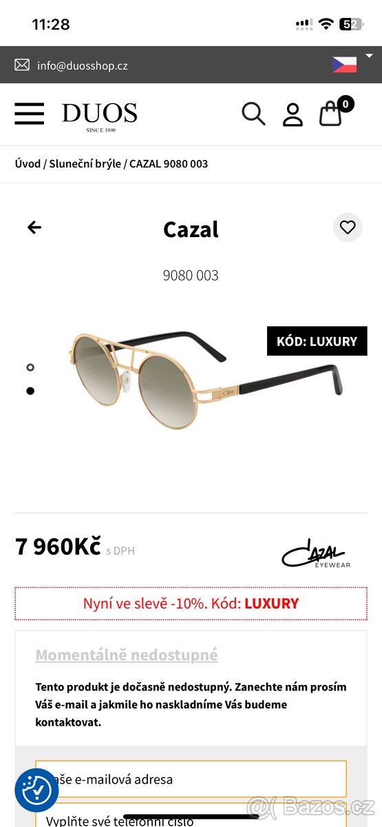 Sluneční brýle CAZAL