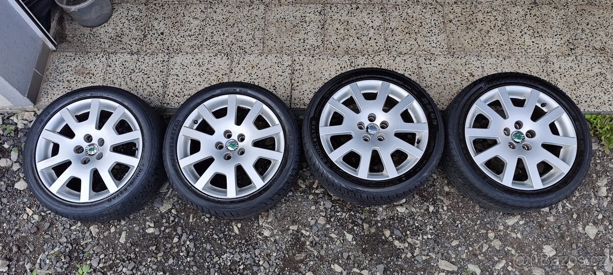 Alu kola originál Škoda Fabia I RS spider 16