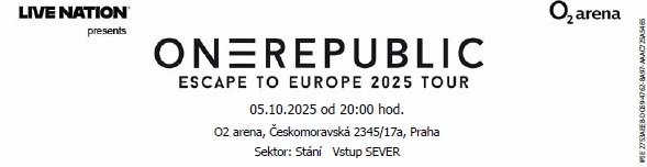 One Republic Praha 5.10.2025
