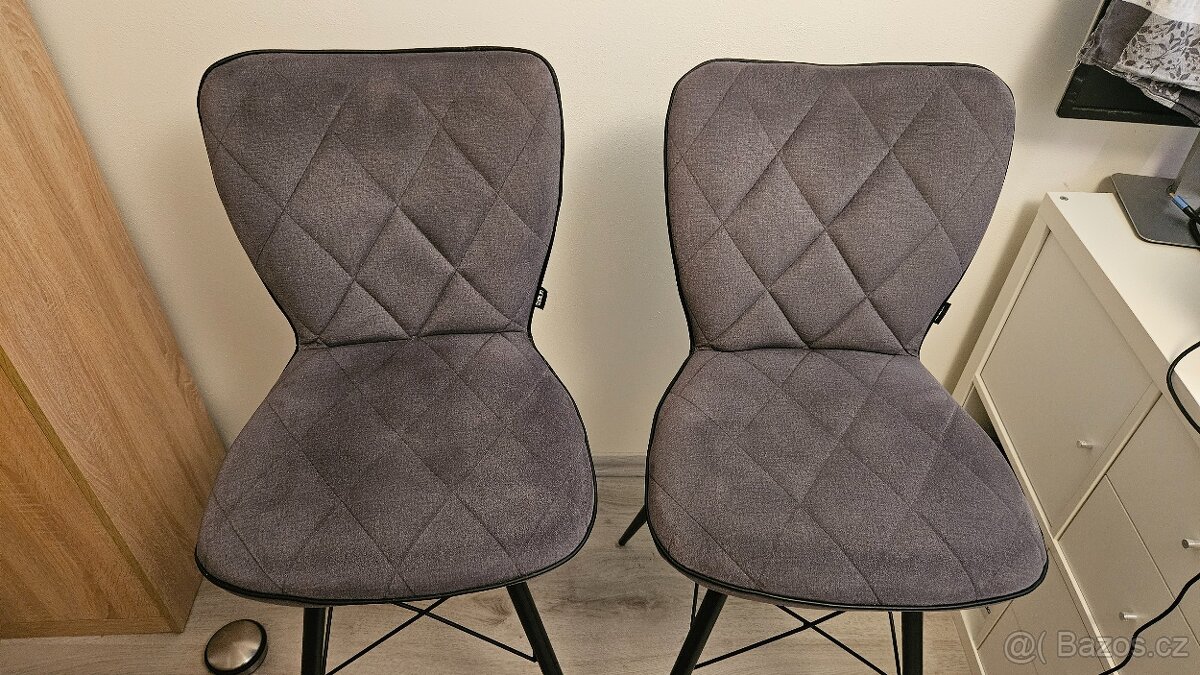 Barová židle, šedá, černá, XXXLutz