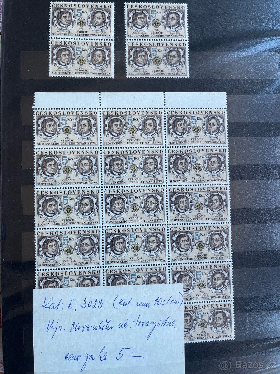 Zvláštnosti ČS. Známek