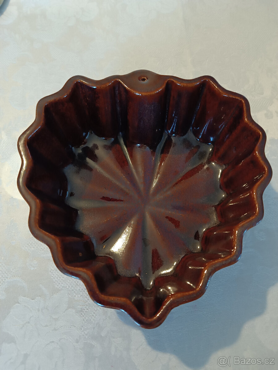 keramická forma na pečení velké srdce