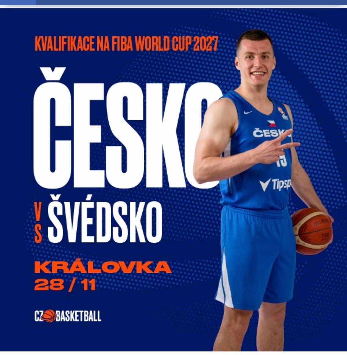 Kvalifikace Česko - Švédsko basketbal 28.11.
