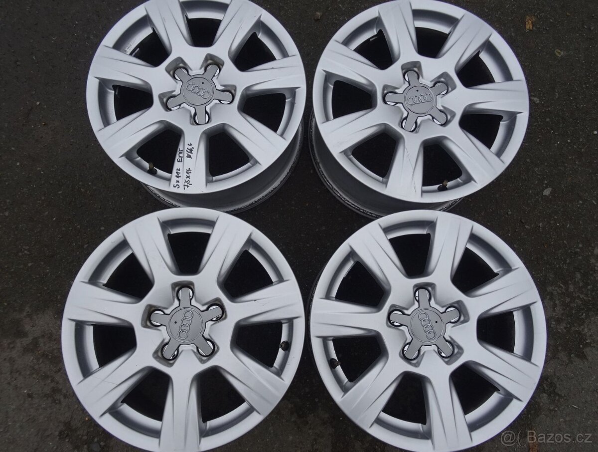 Alu disky origo Audi 16", 5x112, ET 45, šířka 7,5J