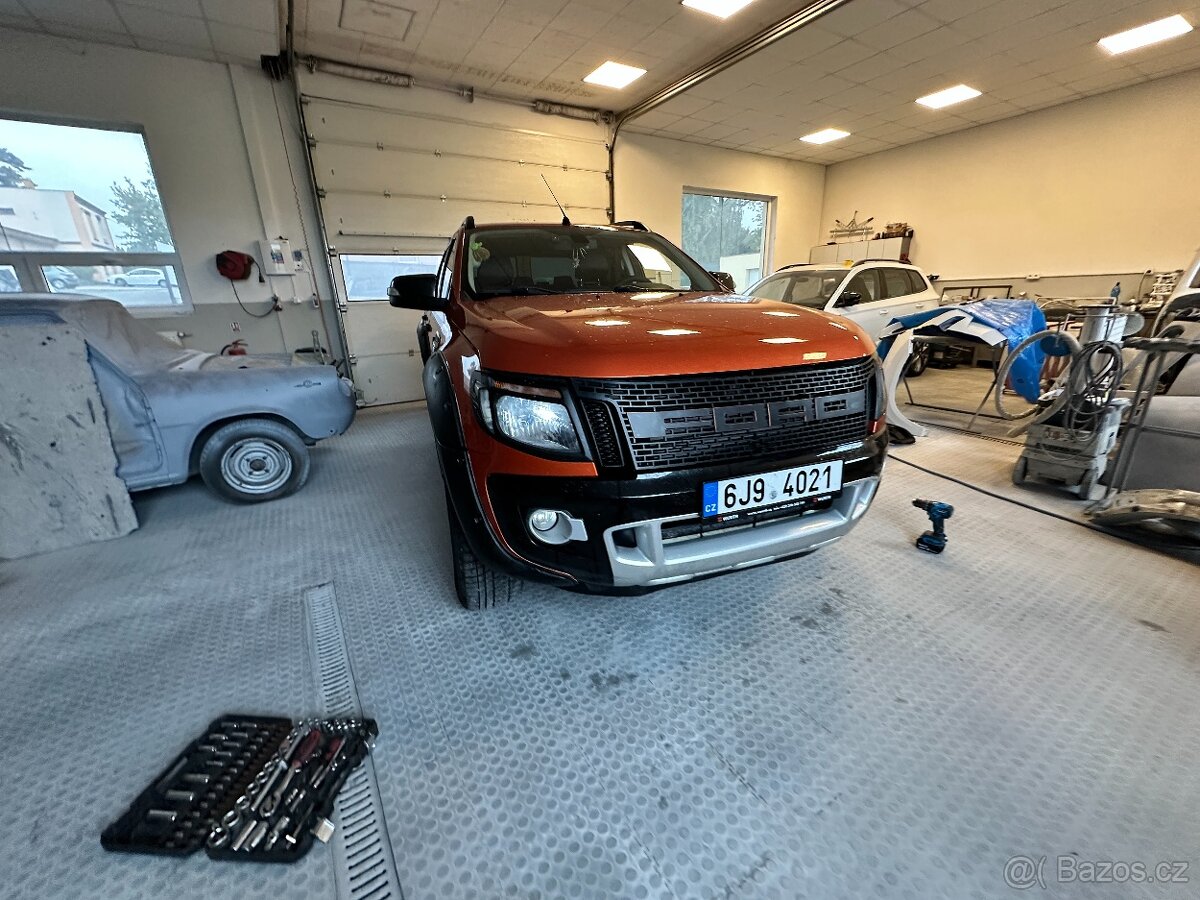 NARAZNIK A SVĚTLA NA FORD RANGER T6 WILDTRAK