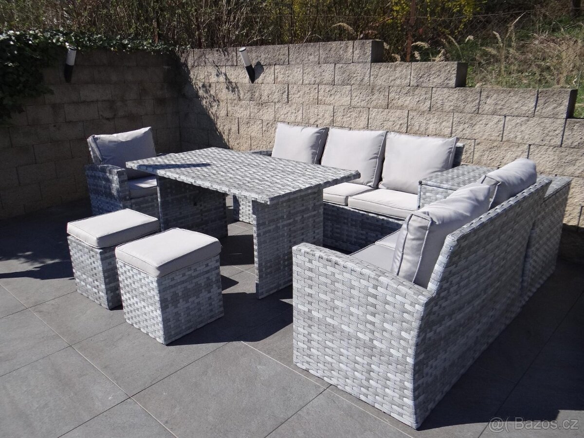 Zahradní ratanová sestava