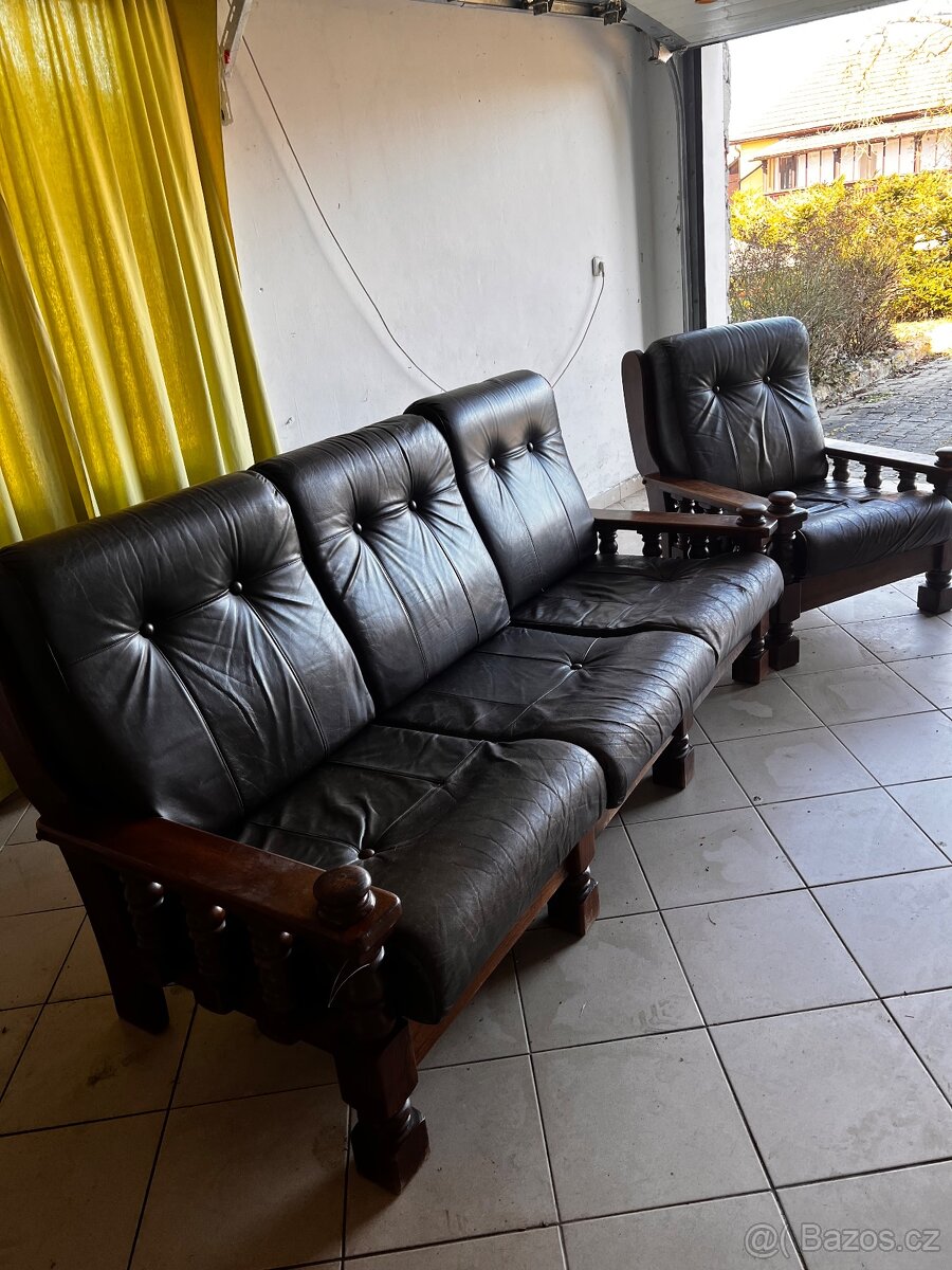 Rustikální sedací souprava