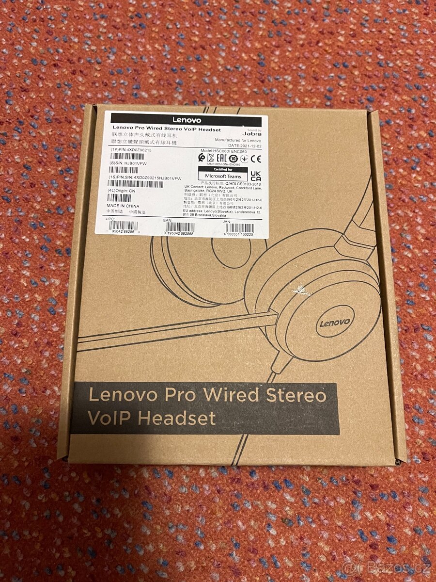 Sluchátka Lenovo - Jabra Evolve 30 II nové nerozbalené