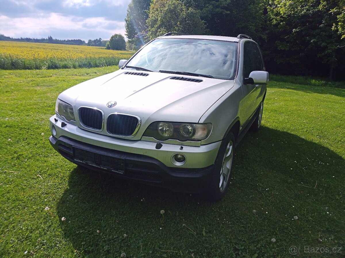 BMW X5 e53 3.0D, ALU 19", kůže, tažné, pojízdné, 45 tis kč