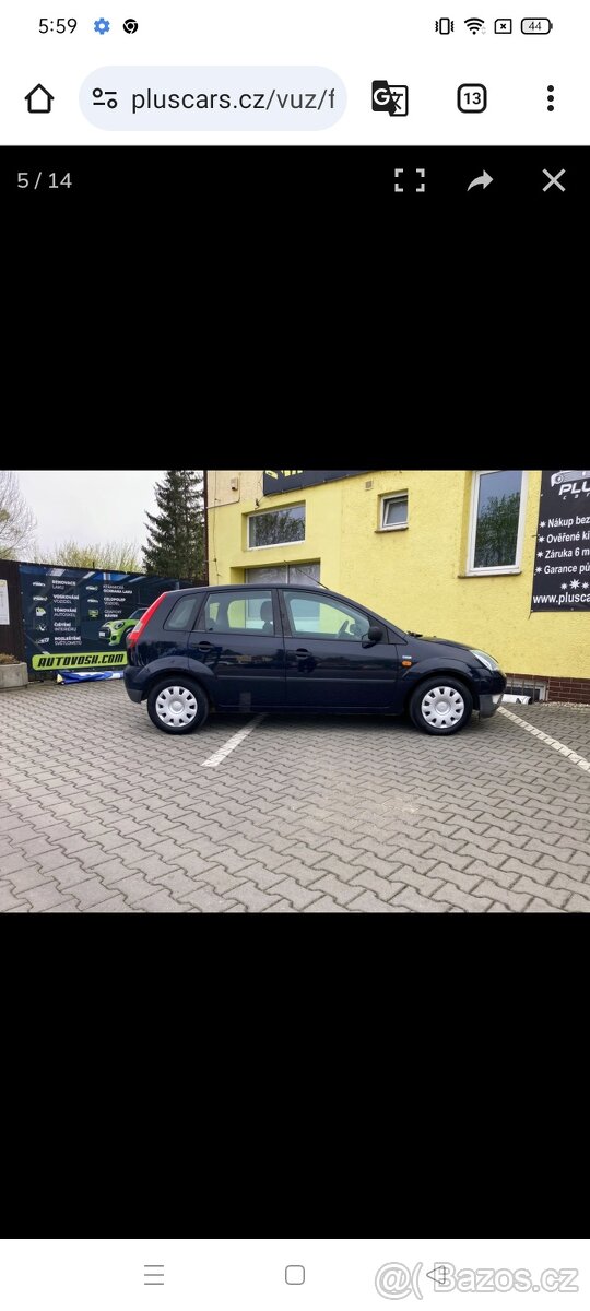 Prodám Ford Fiesta 1,3 benzín, r.v. 3 /2005, naj. 173.900km