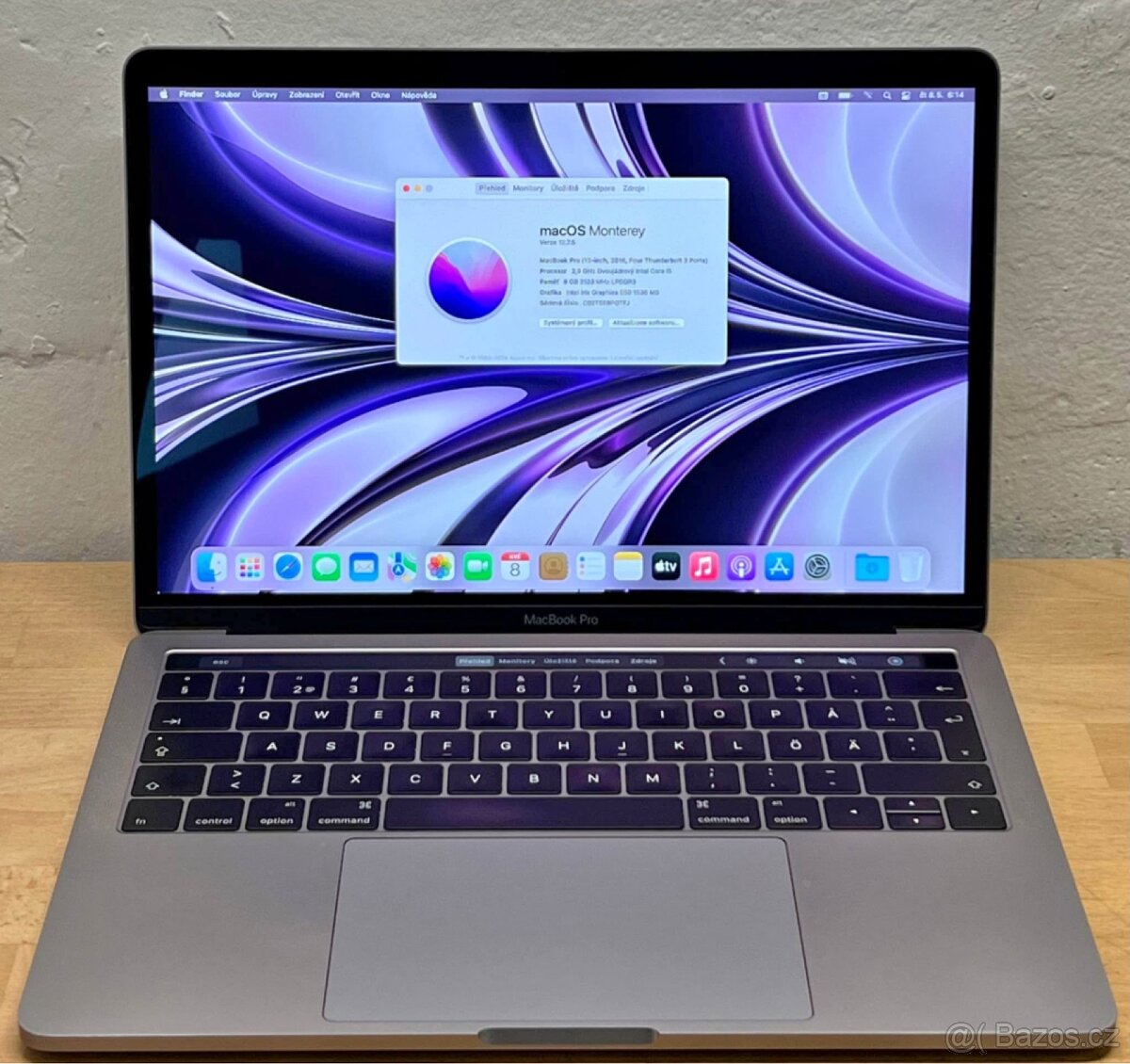 MacBook Pro 13" 2016 /8GB RAM/Intel i5/256GB SSD/ Záruka