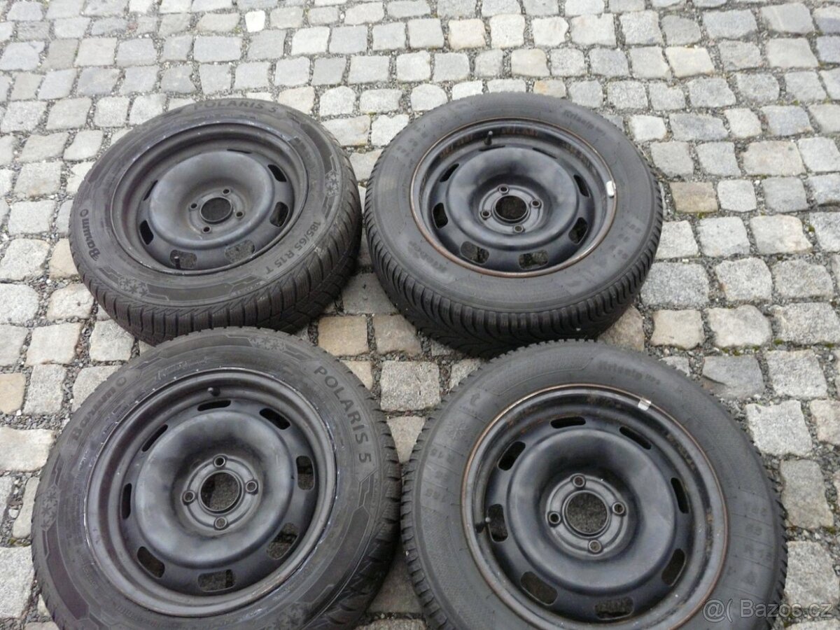 ZIMNÍ PNEU + DISKY 185/65R15 PEUGEOT15" CITROEN