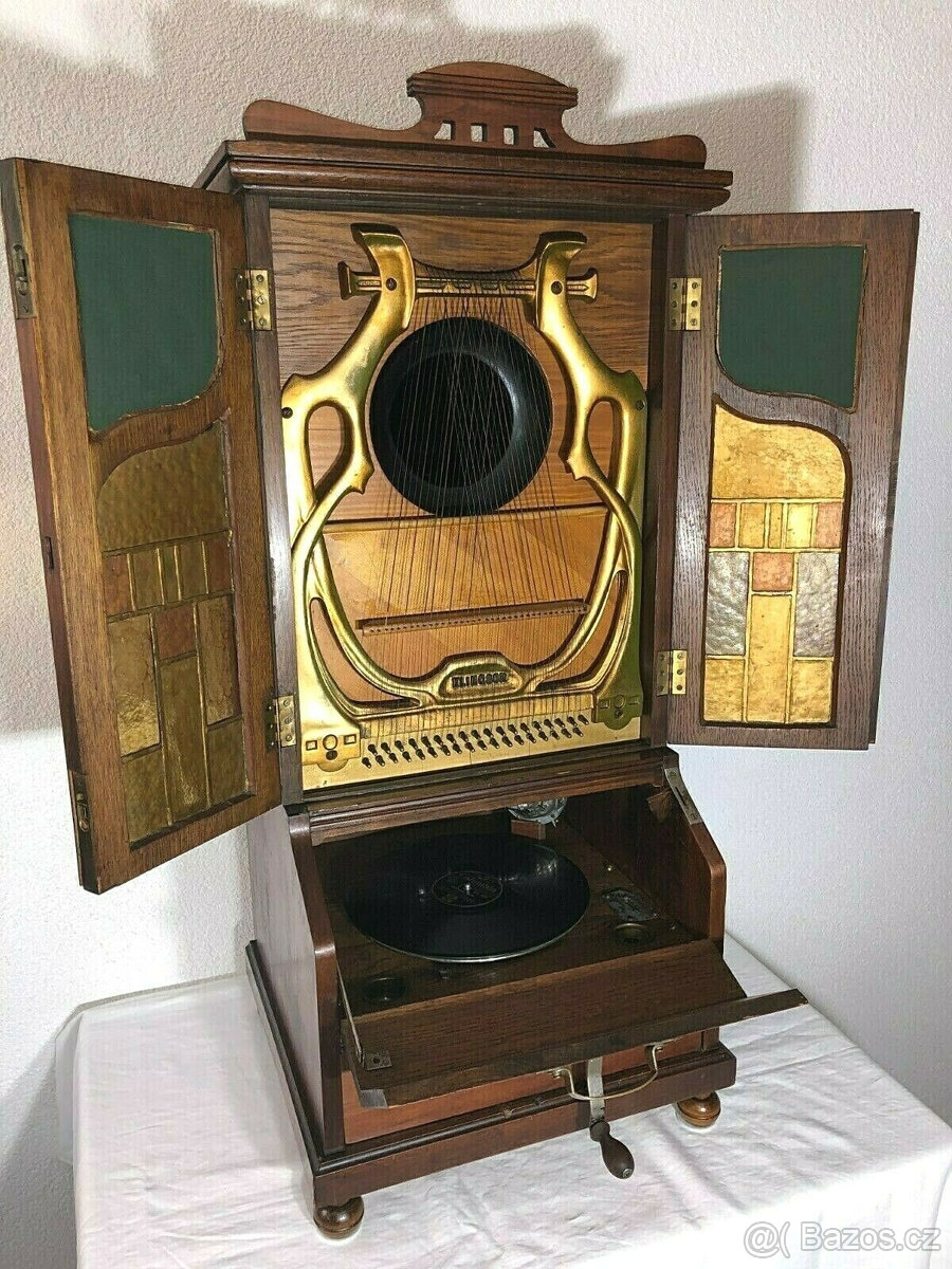 VZÁCNÝ - VZÁCNÝ GRAMOFON KLINGSOR KOLEM 1912