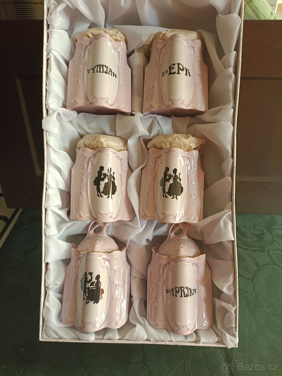 Růžový porcelán-koženky