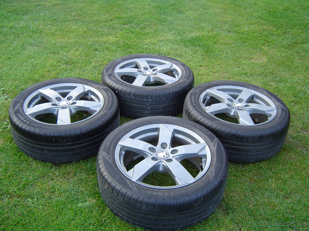 4 XLETNÍ HLINÍKOVÁ KOLA ŠKODA OCTAVIA SCOUT, YETI 225/50 R17