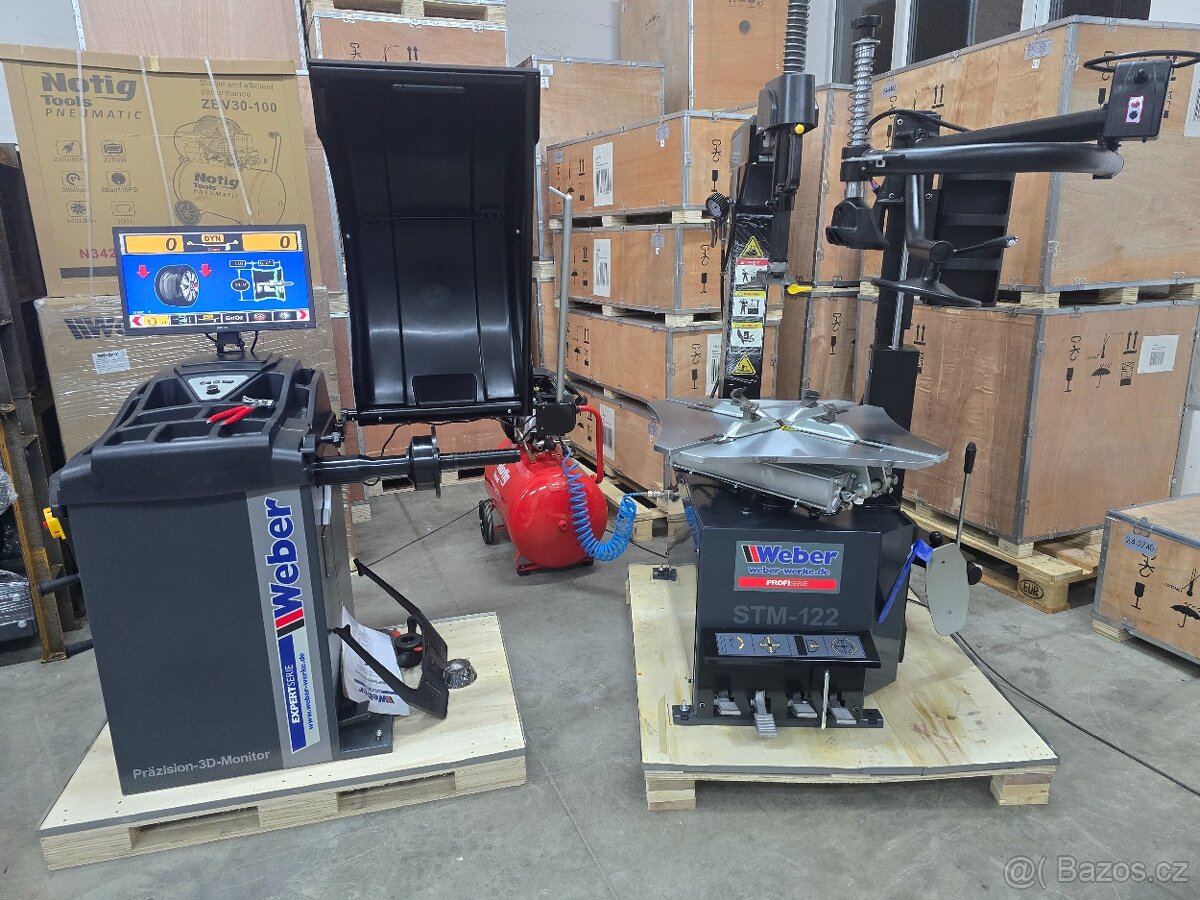 WEBER - Vyvažovačka LCD + zouvačka s helprem