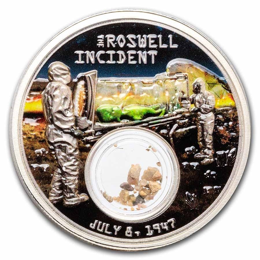STŘÍBRNÁ MINCE THE ROSWELL INCIDENT 1OZ 2022