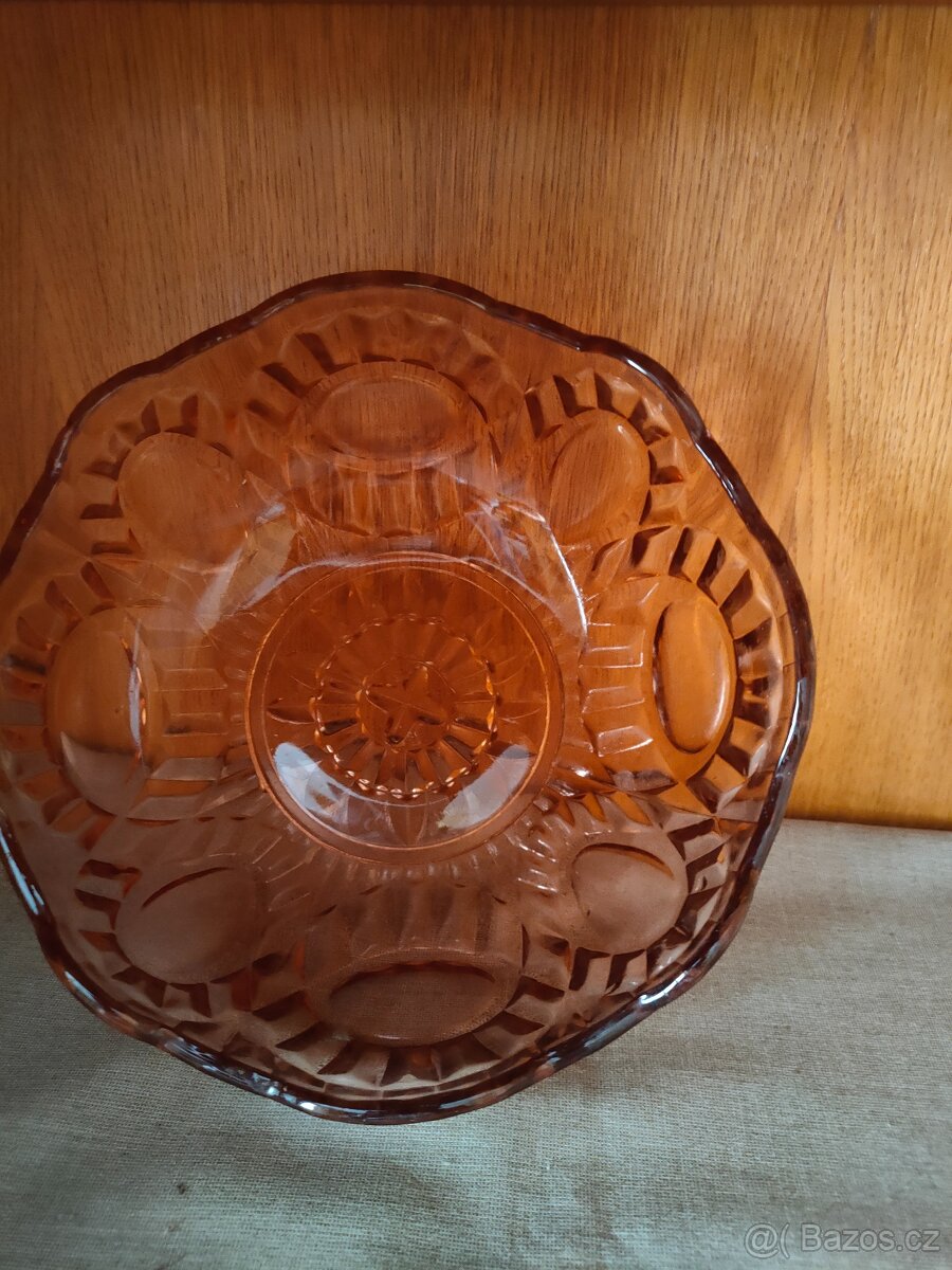 Retro skleněné mísy
