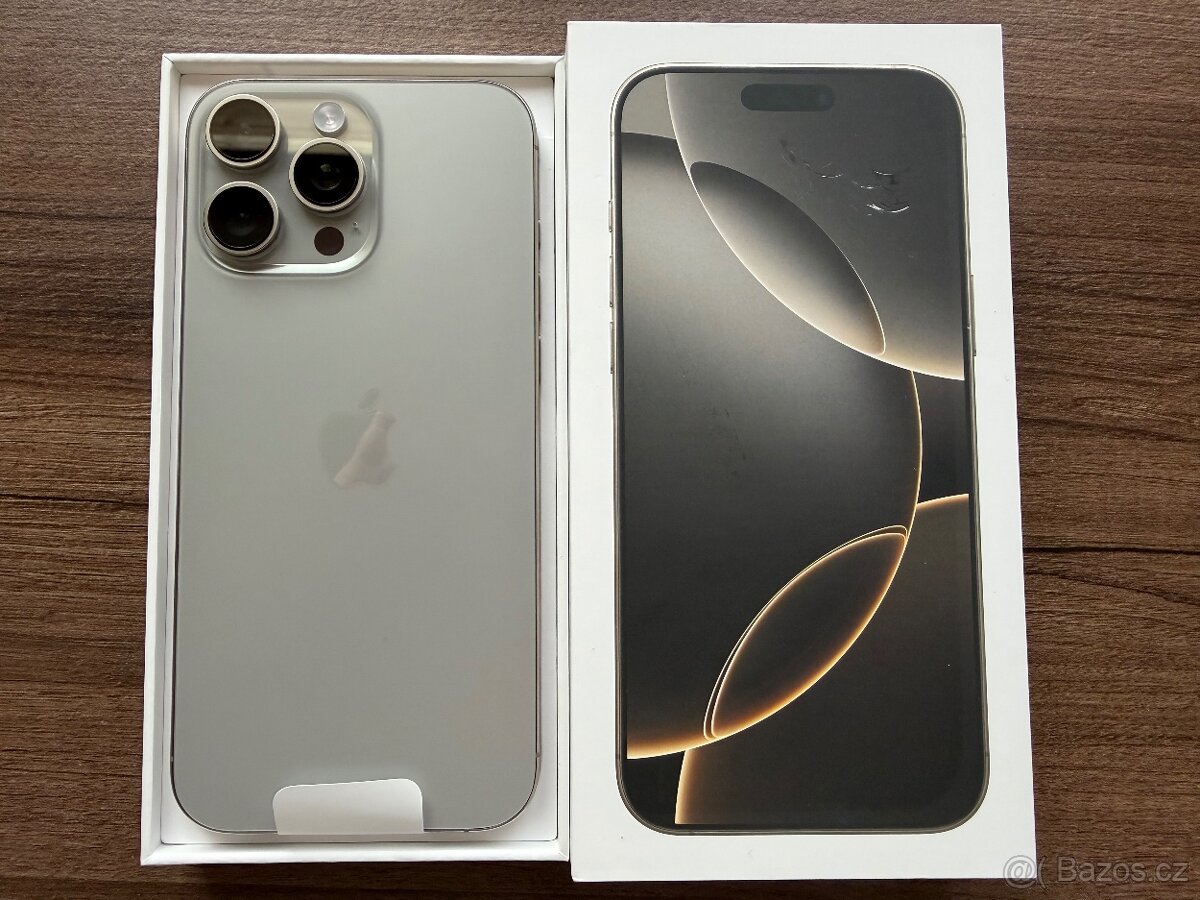 Iphone 16 Pro Max 256GB Přírodní titan - záruka