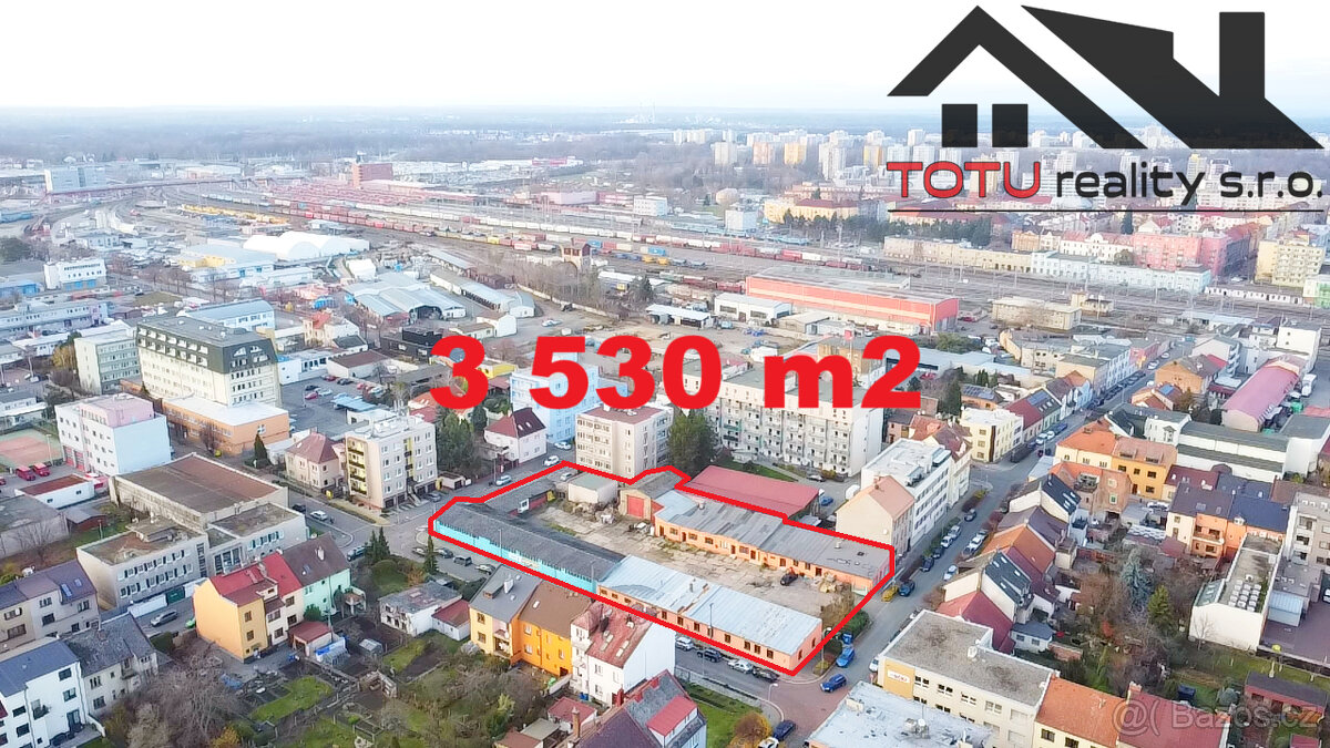 Prodej, soubor pozemků se stavbami, 3530 m2, Pardubice
