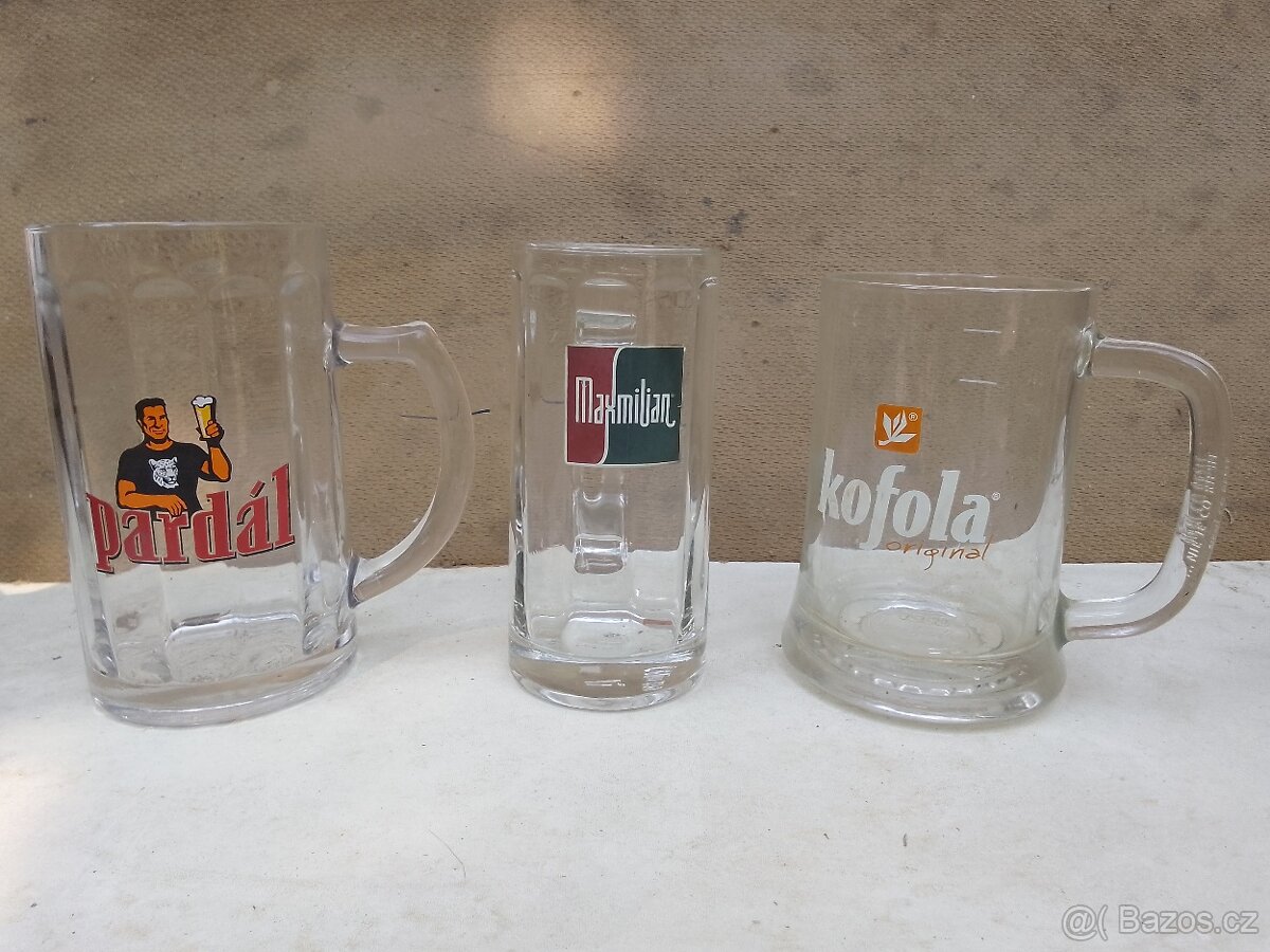 Pivní sklenice a jiné