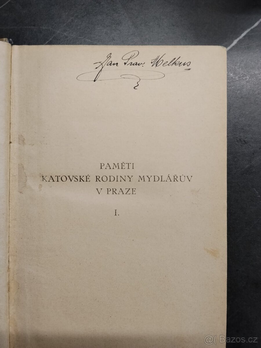 Paměti katovskérodiny Mydlářů.