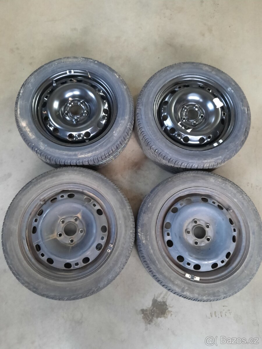 Letni kola na plechových ráfcích Fabia2 195/55R15 85H